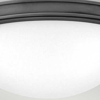 Hinkley - Loftlampe COLLIER 2xE27/40W/230V Ø 34,6 cm sort