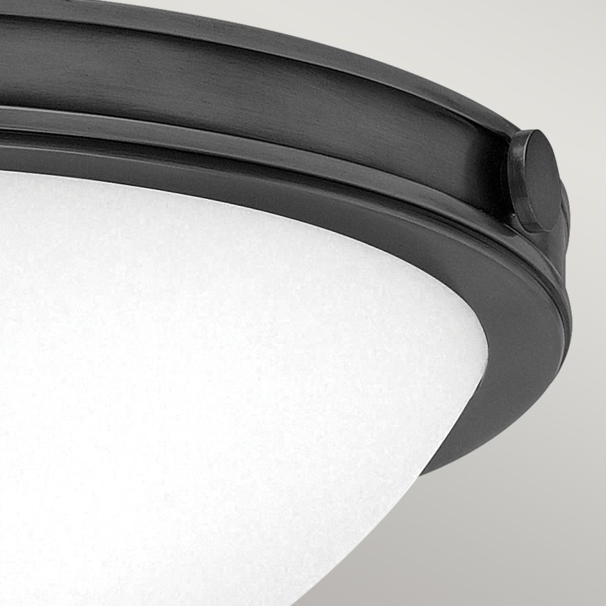 Hinkley - Loftlampe COLLIER 2xE27/40W/230V Ø 34,6 cm sort