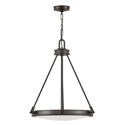 Hinkley - Kædeophængt lysekrone COLLIER 4xE14/40W/230V Ø 54,3 cm sort