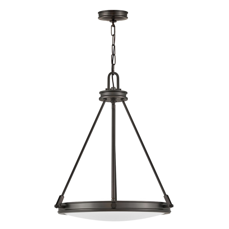 Hinkley - Kædeophængt lysekrone COLLIER 4xE14/40W/230V Ø 54,3 cm sort