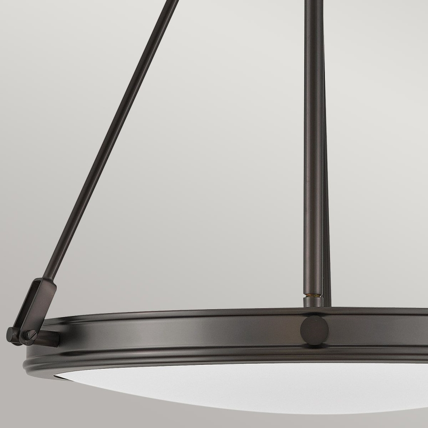 Hinkley - Kædeophængt lysekrone COLLIER 4xE14/40W/230V Ø 54,3 cm sort
