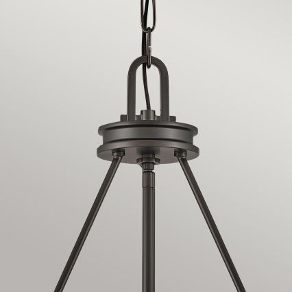 Hinkley - Kædeophængt lysekrone COLLIER 4xE14/40W/230V Ø 54,3 cm sort