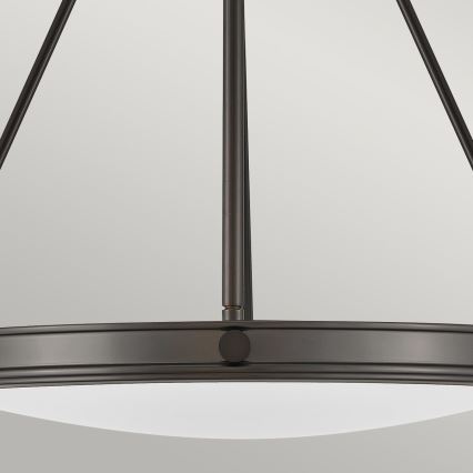 Hinkley - Kædeophængt lysekrone COLLIER 4xE14/40W/230V Ø 54,3 cm sort