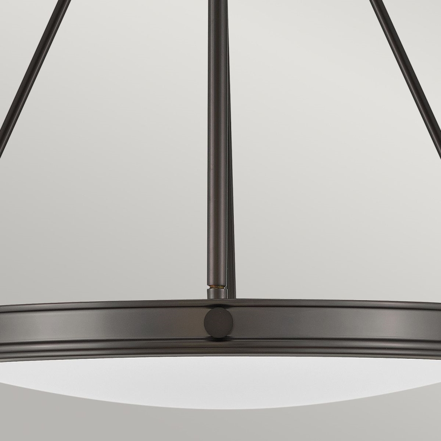 Hinkley - Kædeophængt lysekrone COLLIER 4xE14/40W/230V Ø 54,3 cm sort