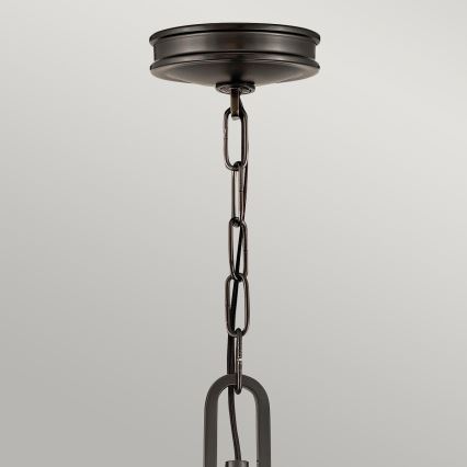 Hinkley - Kædeophængt lysekrone COLLIER 4xE14/40W/230V Ø 54,3 cm sort