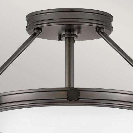 Hinkley - Overflademonteret loftlampe COLLIER 3xE14/40W/230V Ø 41,7 cm sort