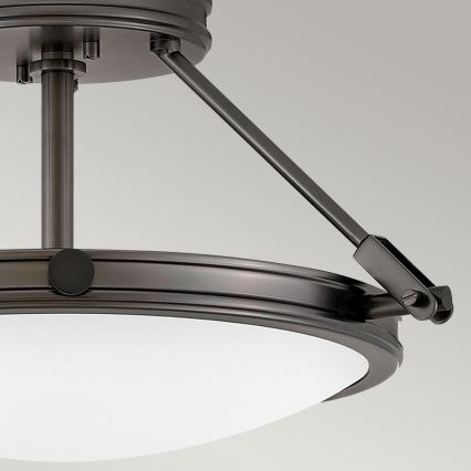 Hinkley - Overflademonteret loftlampe COLLIER 3xE14/40W/230V Ø 41,7 cm sort