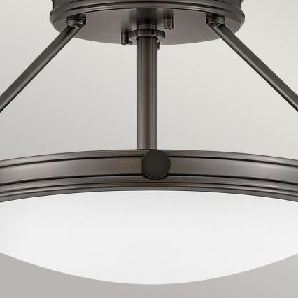 Hinkley - Overflademonteret loftlampe COLLIER 3xE14/40W/230V Ø 41,7 cm sort