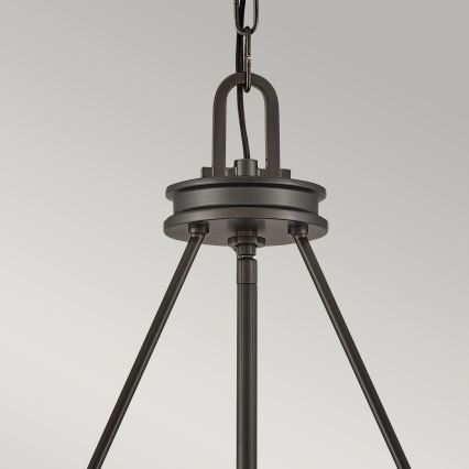 Hinkley - Kædeophængt lysekrone COLLIER 5xE27/40W/230V Ø 68,5 cm sort