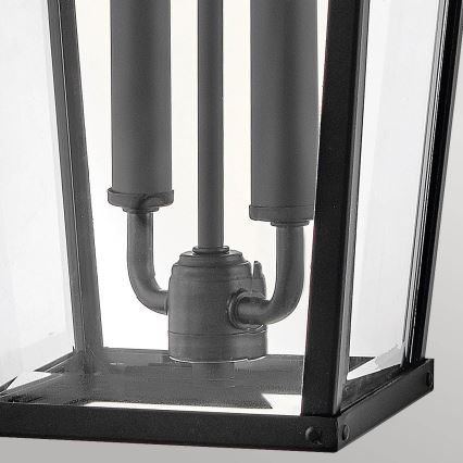 Hinkley - Udendørs væglampe DAWSON 2xE14/40W/230V IP44 sort