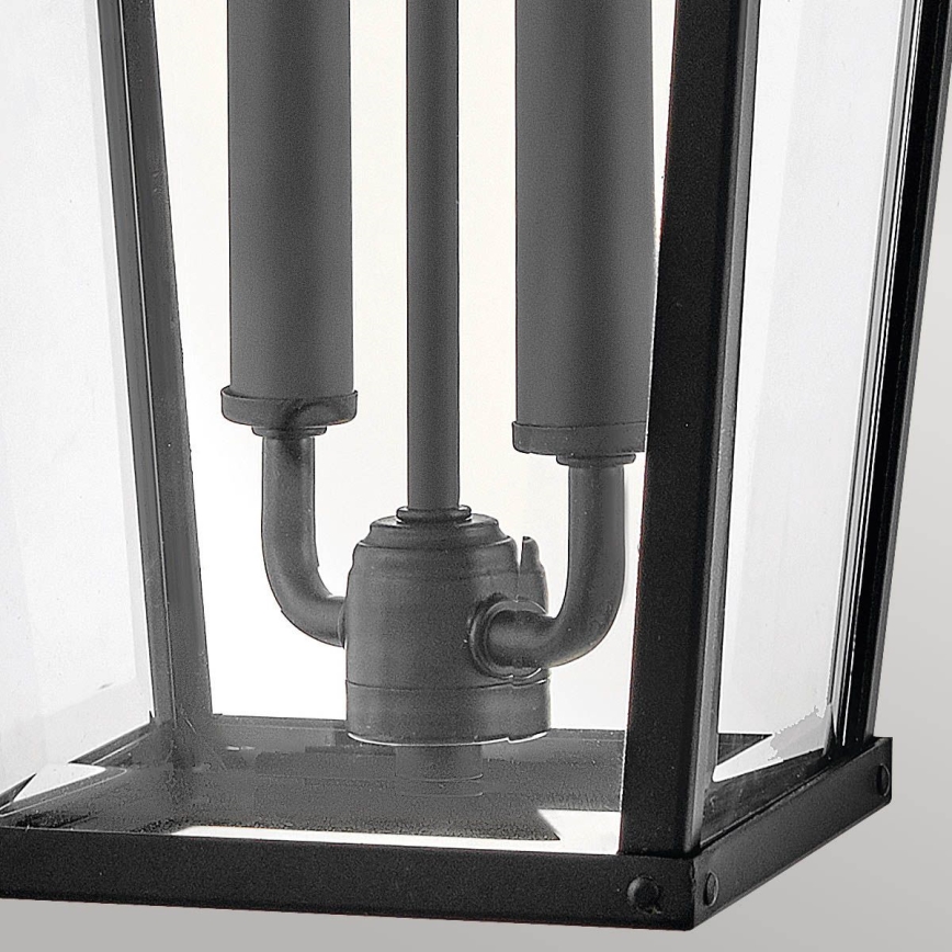 Hinkley - Udendørs væglampe DAWSON 2xE14/40W/230V IP44 sort