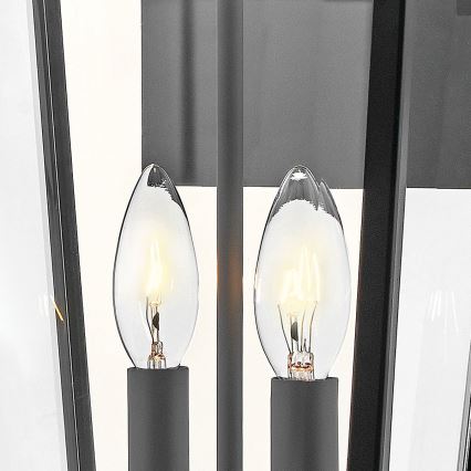 Hinkley - Udendørs væglampe DAWSON 2xE14/40W/230V IP44 sort