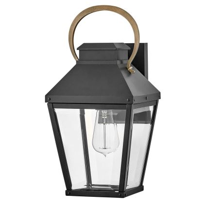 Hinkley - Udendørs væglampe DAWSON 1xE27/60W/230V IP44 sort