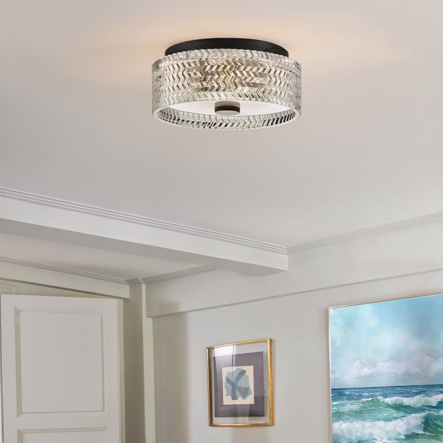 Hinkley - Loftlampe ELLE 2xE27/60W/230V diameter 30,5 cm sort