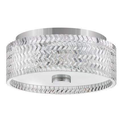 Hinkley Loftlampe ELLE 2xE27/60W/230V diameter 30,5 cm skinnende krom