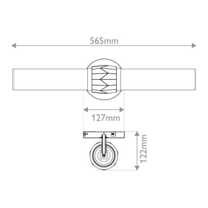 Hinkley - Badeværelsesvæglampe ELLISON 2xE27/40W/230V IP44 sort