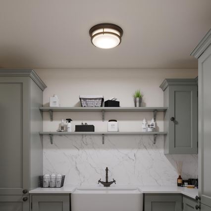 Hinkley - Badeværelsesloftlampe HADLEY 3xE27/40W/230V IP44 i bronze