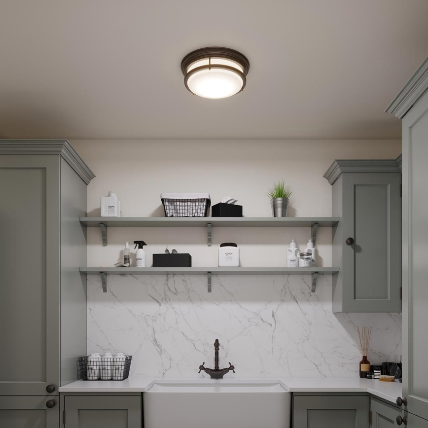 Hinkley - Badeværelsesloftlampe HADLEY 3xE27/40W/230V IP44 i bronze