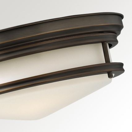 Hinkley - Badeværelsesloftlampe HADLEY 3xE27/40W/230V IP44 i bronze