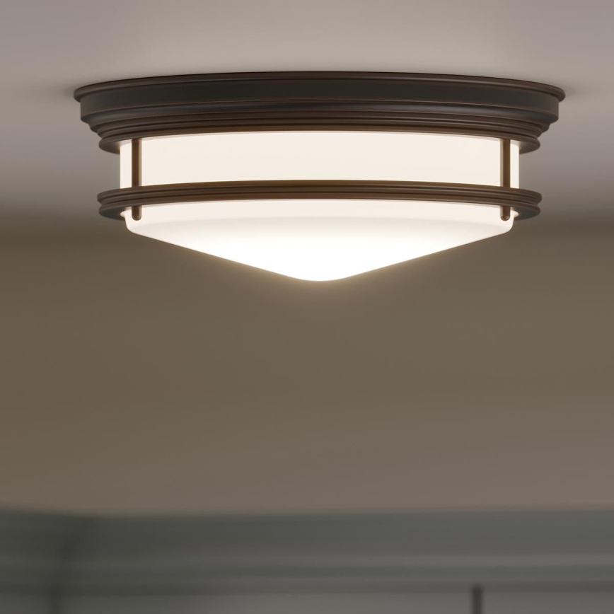 Hinkley - Badeværelsesloftlampe HADLEY 3xE27/40W/230V IP44 i bronze