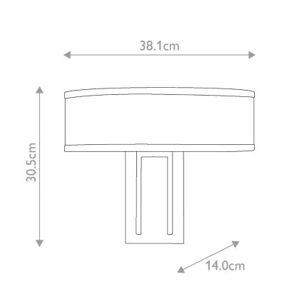 Hinkley - Væglampe HAMPTON 2xE14/40W/230V guld