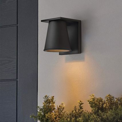 Hinkley - Udendørs LED væglampe HANS 1xGU10/8W/230V IP44 sort