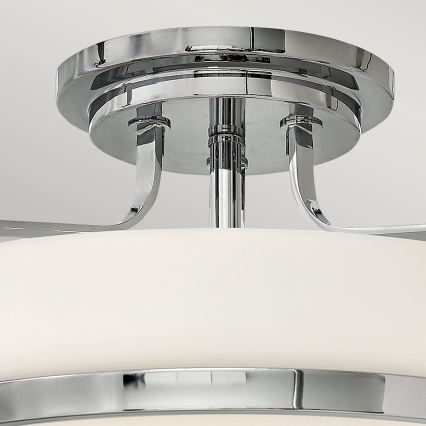 Hinkley - Plafondlampe HARPER 3xE27/60W/230V Ø 45,6 cm blank krom