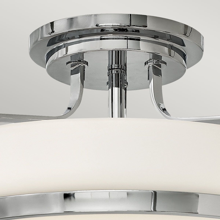 Hinkley - Plafondlampe HARPER 3xE27/60W/230V Ø 45,6 cm blank krom