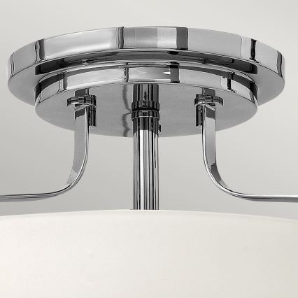 Hinkley - Overflademonteret loftlampe HARPER, 3xE27/60W/230V, Ø 36,6 cm, blank krom
