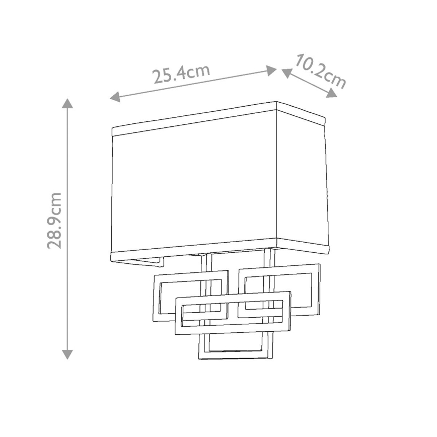 Hinkley - Væglampe LANZA 2xE14/60W/230V mat krom