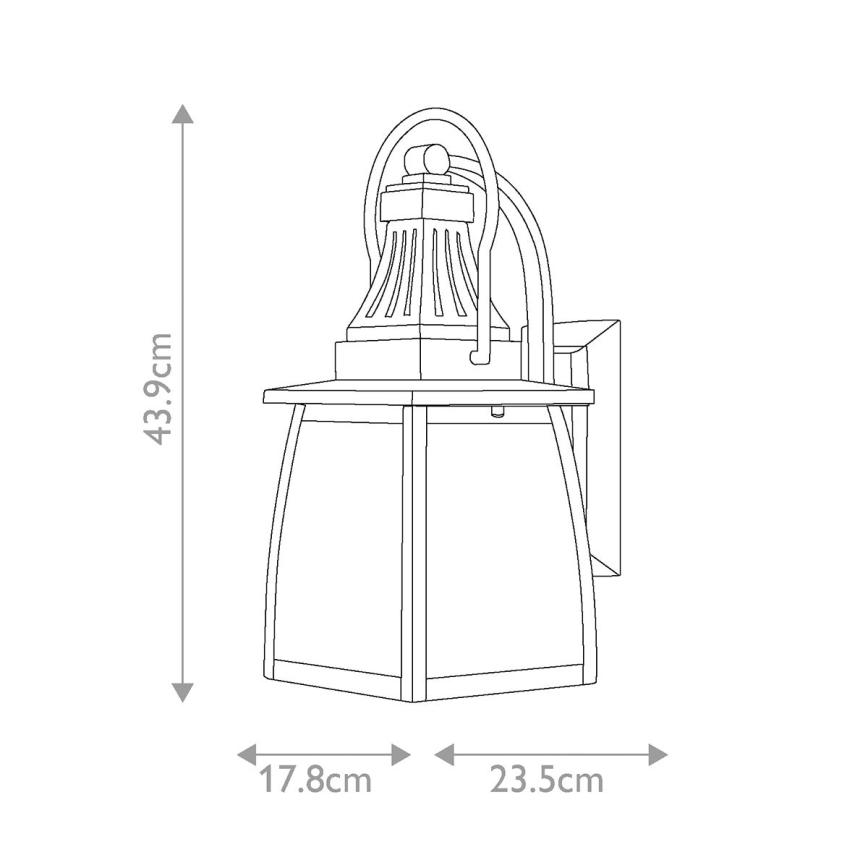 Hinkley - Udendørs væglampe MONTAUK 2xE14/60W/230V IP44