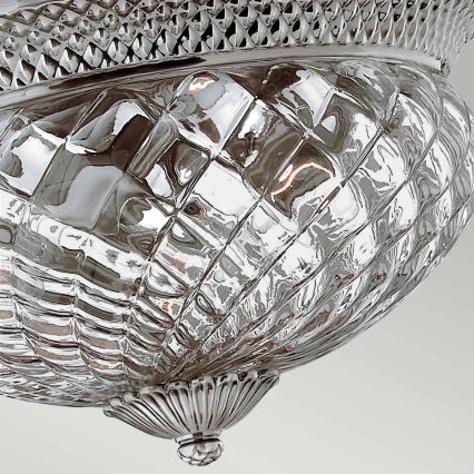 Hinkley - Loftlampe PLANTATION 3xE27/60W/230V sølvfarvet