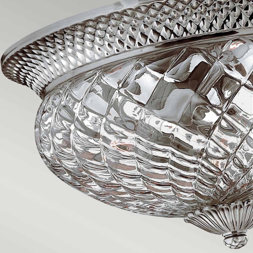 Hinkley - Loftlampe PLANTATION 3xE27/60W/230V sølvfarvet