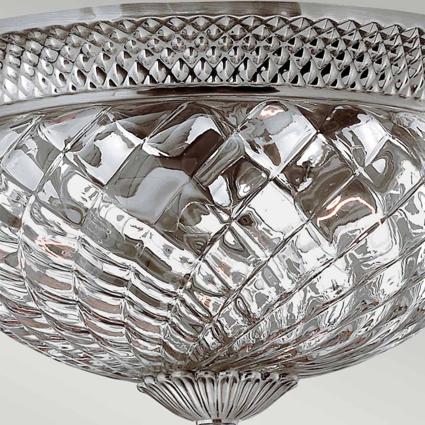 Hinkley - Loftlampe PLANTATION 3xE27/60W/230V sølvfarvet