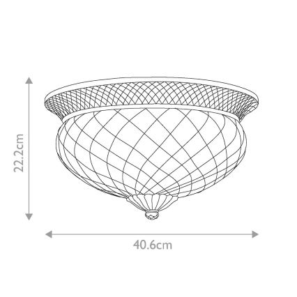 Hinkley - Loftlampe PLANTATION 3xE27/60W/230V bronze