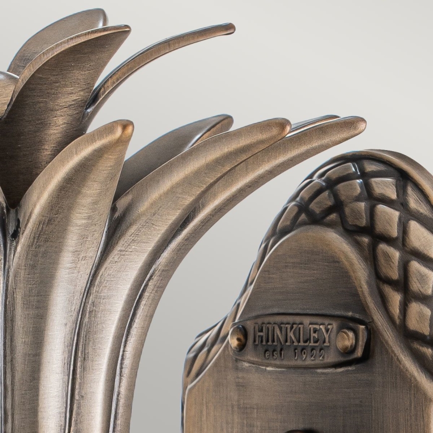 Hinkley - Udendørs væglampe PLANTATION 1xE27/40W/230V IP44 bronze