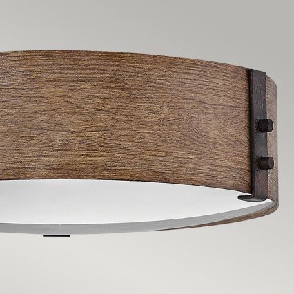 Hinkley - Loftlampe SAWYER 3xE14/40W/230V diameter 38 cm redwood/brun