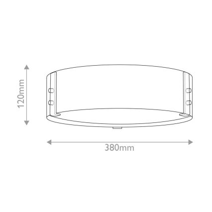 Hinkley - Loftlampe SAWYER 3xE14/40W/230V diameter 38 cm redwood/brun