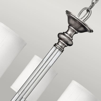 Hinkley - SUSSEX lysekrone på kæde 5xE14/40W/230V mat krom