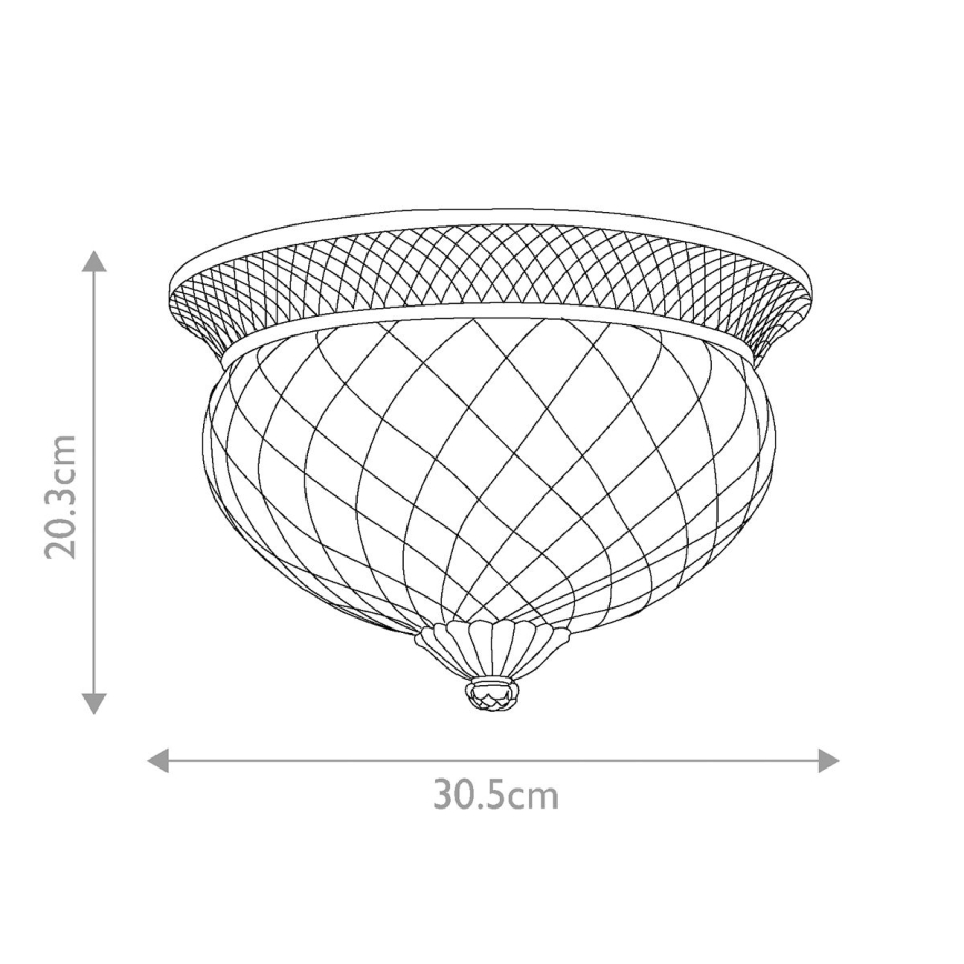 Hinkley - Loftlampe PLANTATION 2xE27/60W/230V bronze