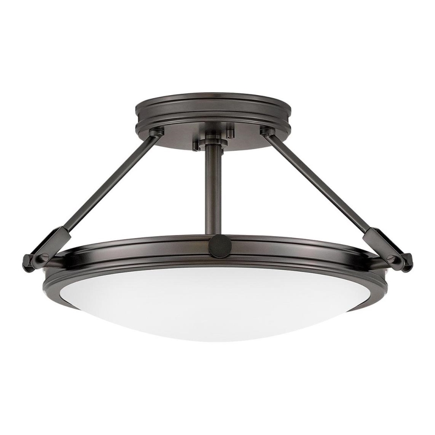 Hinkley - Overflademonteret loftlampe COLLIER 3xE14/40W/230V Ø 41,7 cm sort