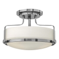 Hinkley - Overflademonteret loftlampe HARPER, 3xE27/60W/230V, Ø 36,6 cm, blank krom