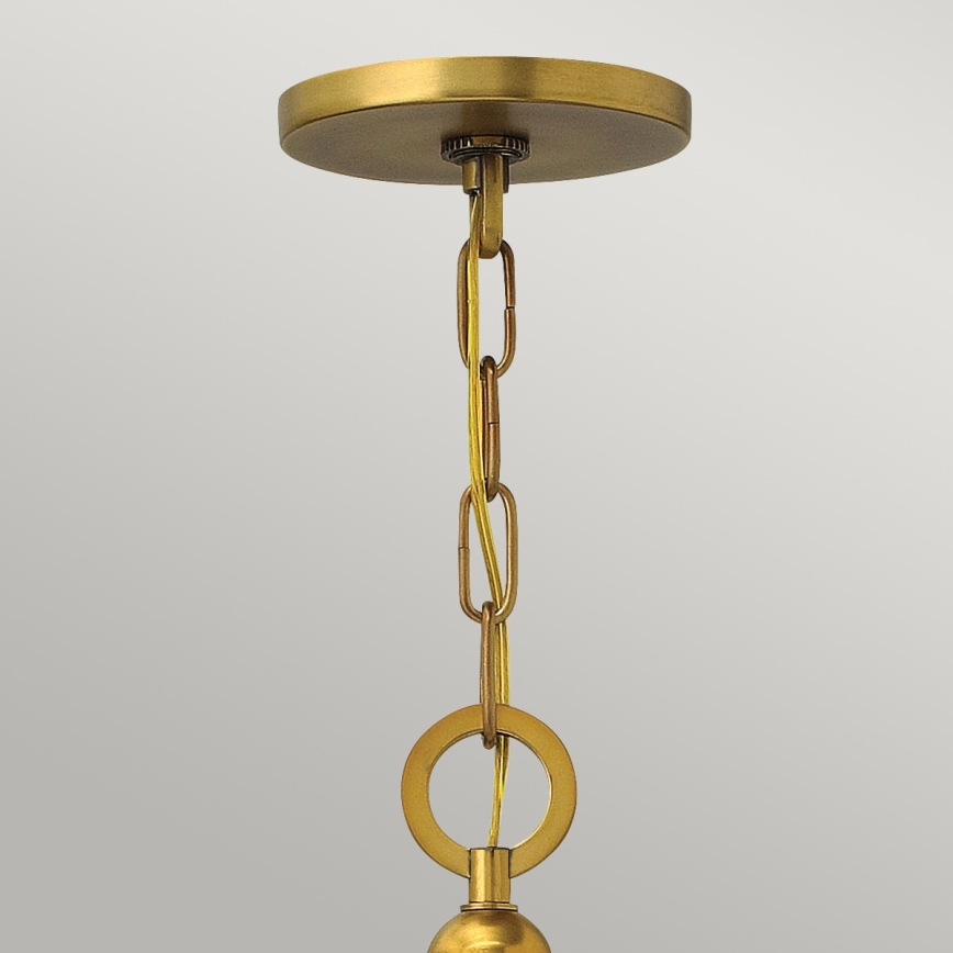 Hinkley - Pendel m. kædeophæng ZELDA 3xE27/60W/230V messingfarvet