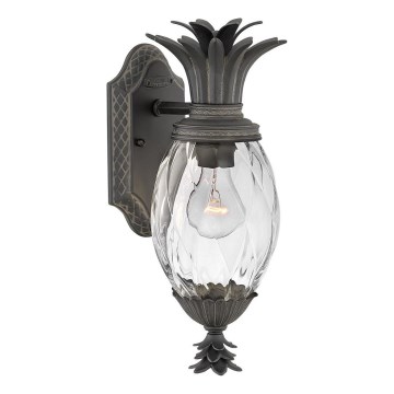Hinkley - Udendørs væglampe PLANTATION 1xE27/40W/230V IP44 sort