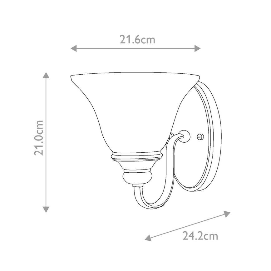 Hinkley - Væglampe CELLO 1xE27/60W/230V