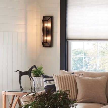 Hinkley - Væglampe FU LIGHTON 2xE14/60W/230V brun/sort