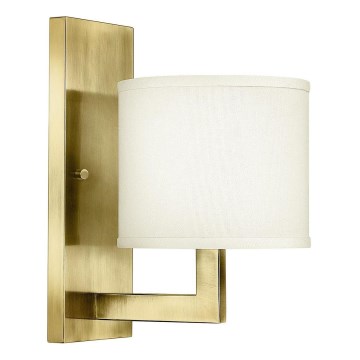 Hinkley - Væglampe HAMPTON 1xE27/60W/230V guld