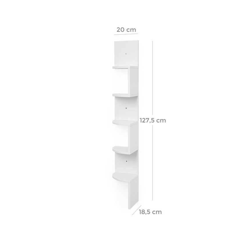 Hjørnehylde SNAKE hvid