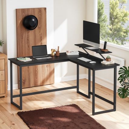 Hjørneskrivebord SOLEA sort