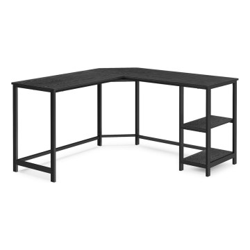 Hjørneskrivebord SOLEA sort